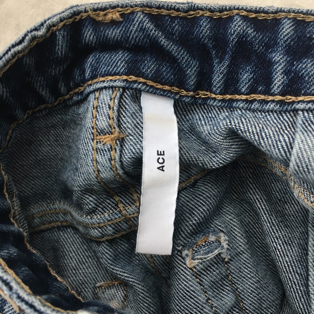 Weekday Dark Blue Wide-Leg Jeans - Picture 5 of 5